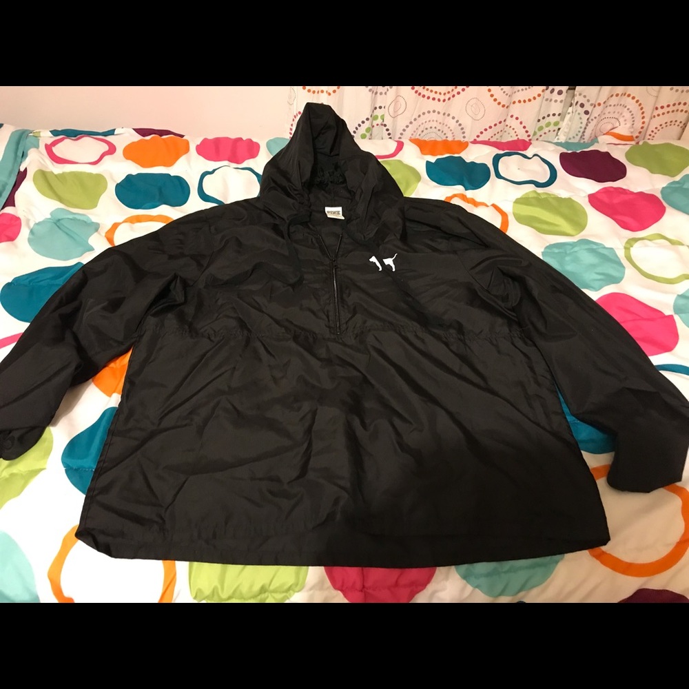 Victoria secret pink windbreaker half zip
